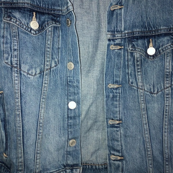 Lucky Brand denim jean jacket size small western denim coat boho jacket​​​​ - Picture 5 of 6